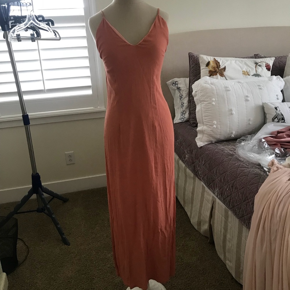 Tobi Salmon Maxi Dress
